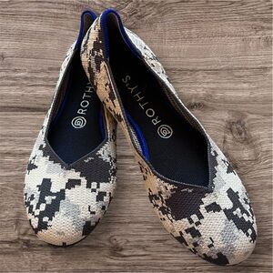 Rothy's Ash Gray Camo Flats Size 9 (Runs small)